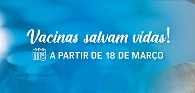 Werbebanner Corona-Impfungen auf den Kapverdischen Inseln