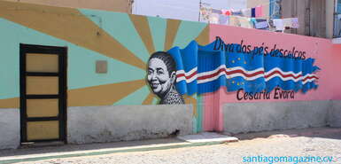 Cesaria Evora - Santa Maria, Sal - Streetart
