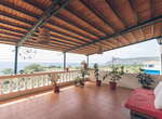 Santiago: Casa Strela Apartment - Terrasse mit Meerblick