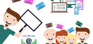 Comic-Style - Briefumschläge - mobile Endgeräte - E-Mail-Marketing - Kapverden