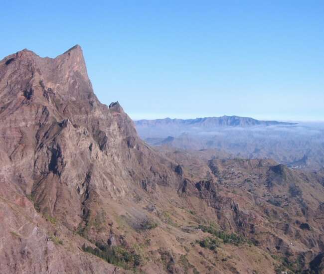 Trekking kapverdische Insel Santiago - von Cidade Velha nach Tarrafal: Pico Antonia im Morgenlicht