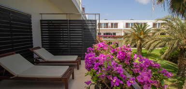 kapverdische Insel Sal : Hotel Dunas de Sal - Superior mit eigenem Balkon