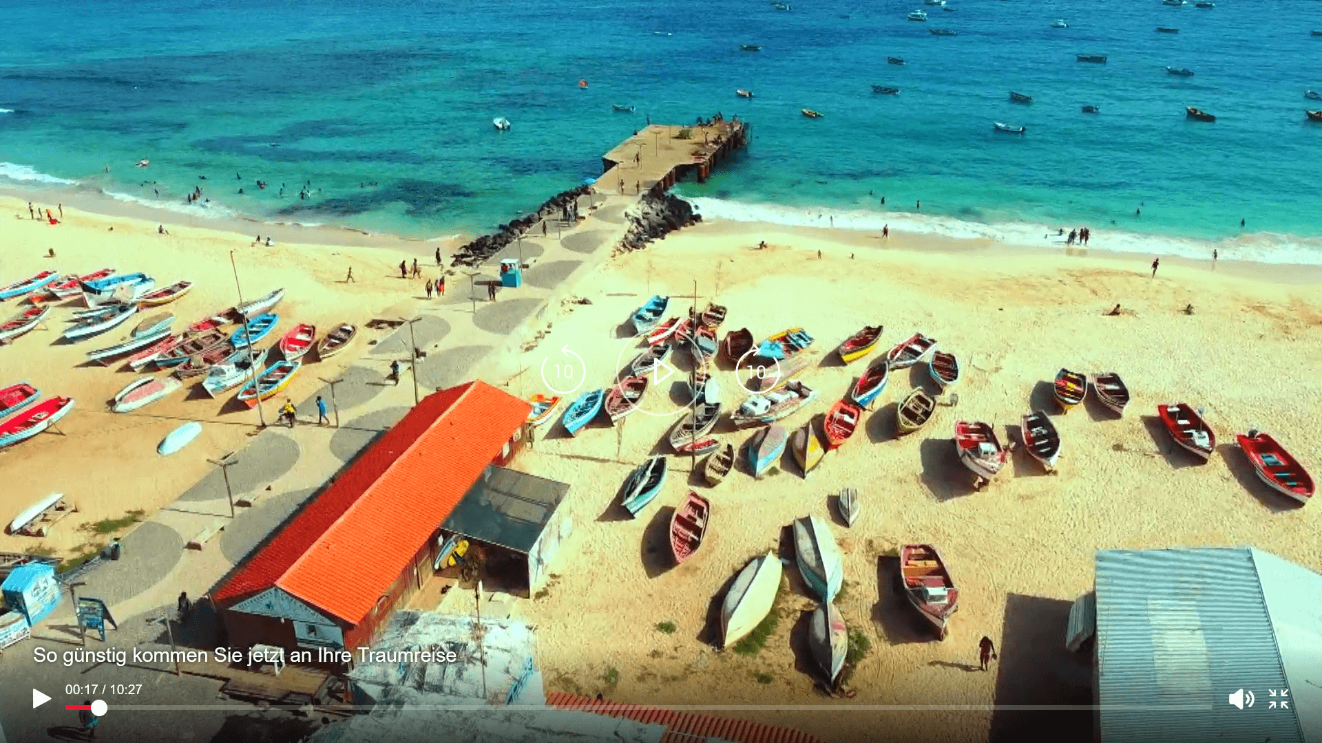 Screenshot RTL-Bericht "Günstiger Traumurlaub in den Herbstferien – so klappt's!"